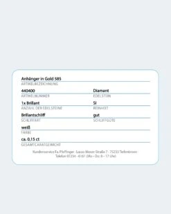 Brillant-Anhänger 0,15 Ct -Modegeschäft 52938082 a50e43f7 35cf 4699 9331 846eca95a5ec pics2080