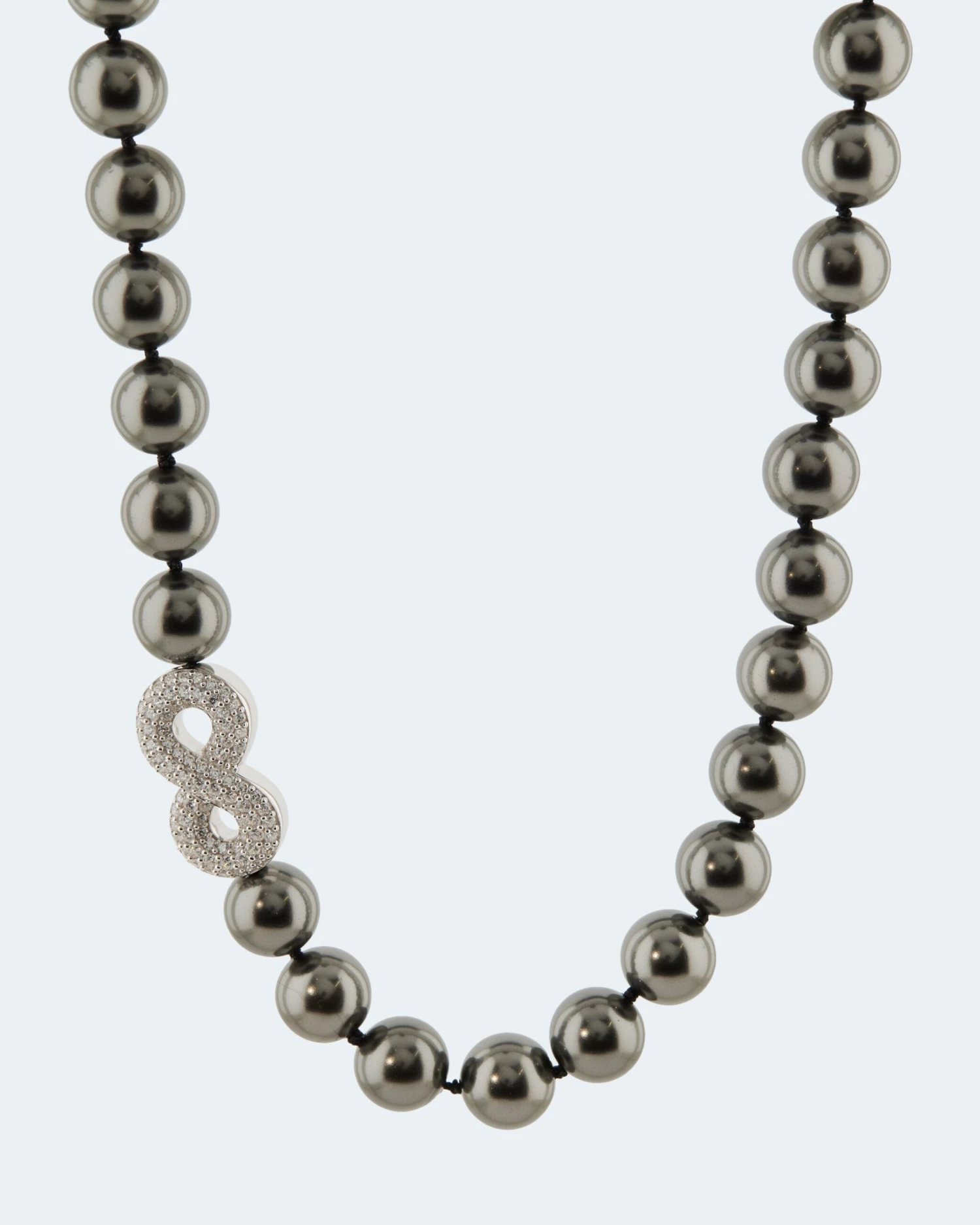 Collier MK-Perle 12mm & Zirkonia 3 Collier MK-Perle 12mm & Zirkonia