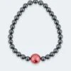 Hämatit-Armband Mit MK-Perle 12 Mm