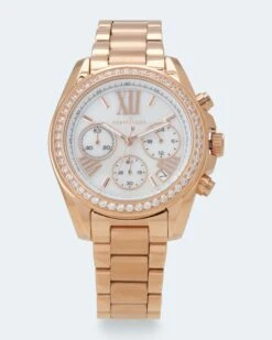 Damen-Chronograph Mit Edelstahlband