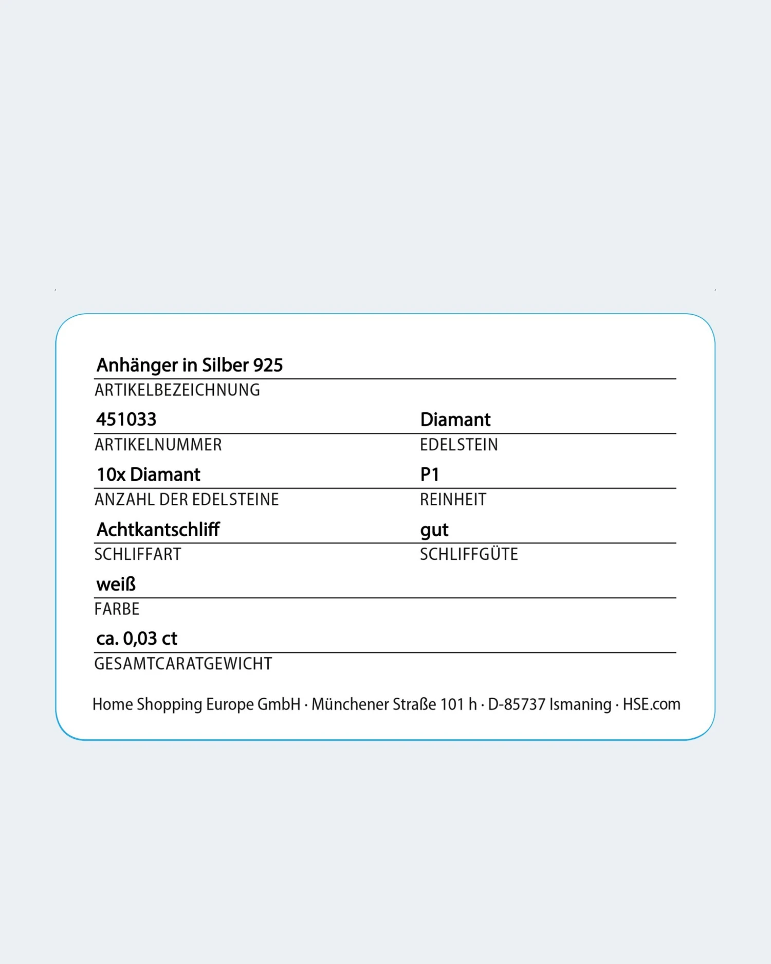 Diamant-Anhänger 0,03 Ct 5 Diamant-Anhänger 0,03 Ct – Bild 3