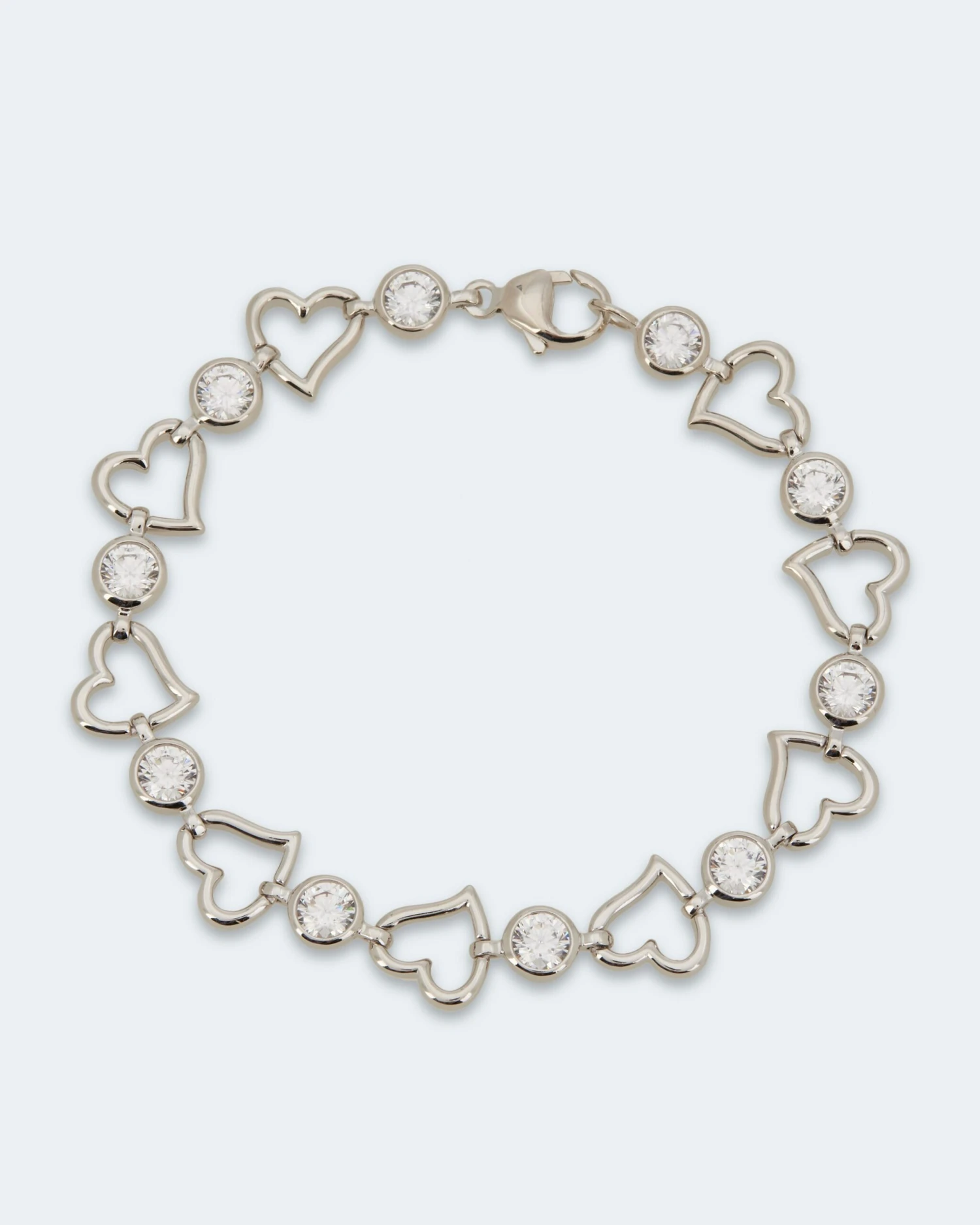 Herz-Armband Mit Zirkonia 3 Herz-Armband Mit Zirkonia