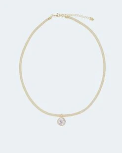 Collier Mit Zirkonia-Anhänger