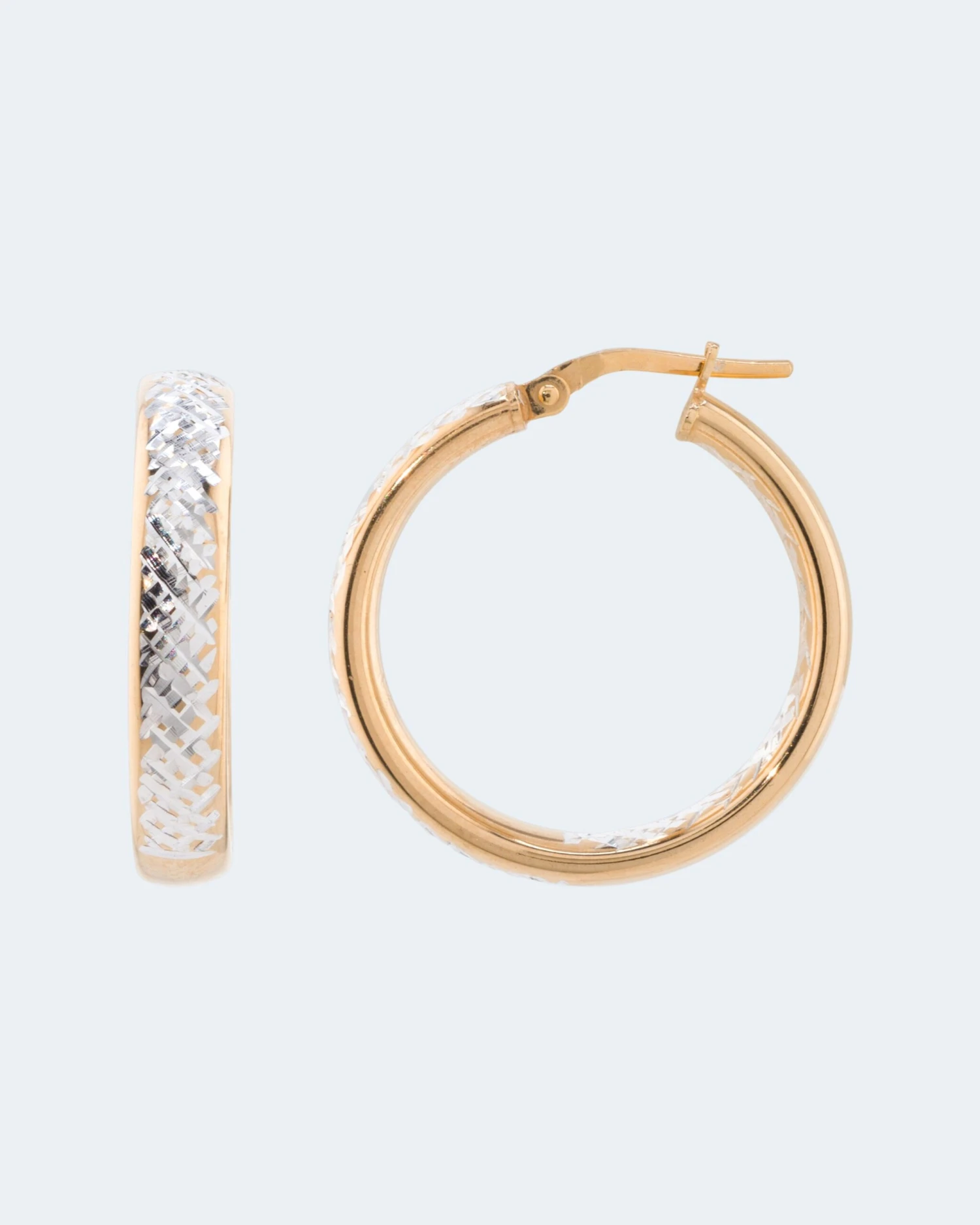 Creolen Mit Diamantierung 3 Creolen Mit Diamantierung