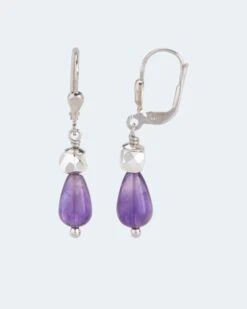 Ohrhänger Mit Amethyst Und Hämatit