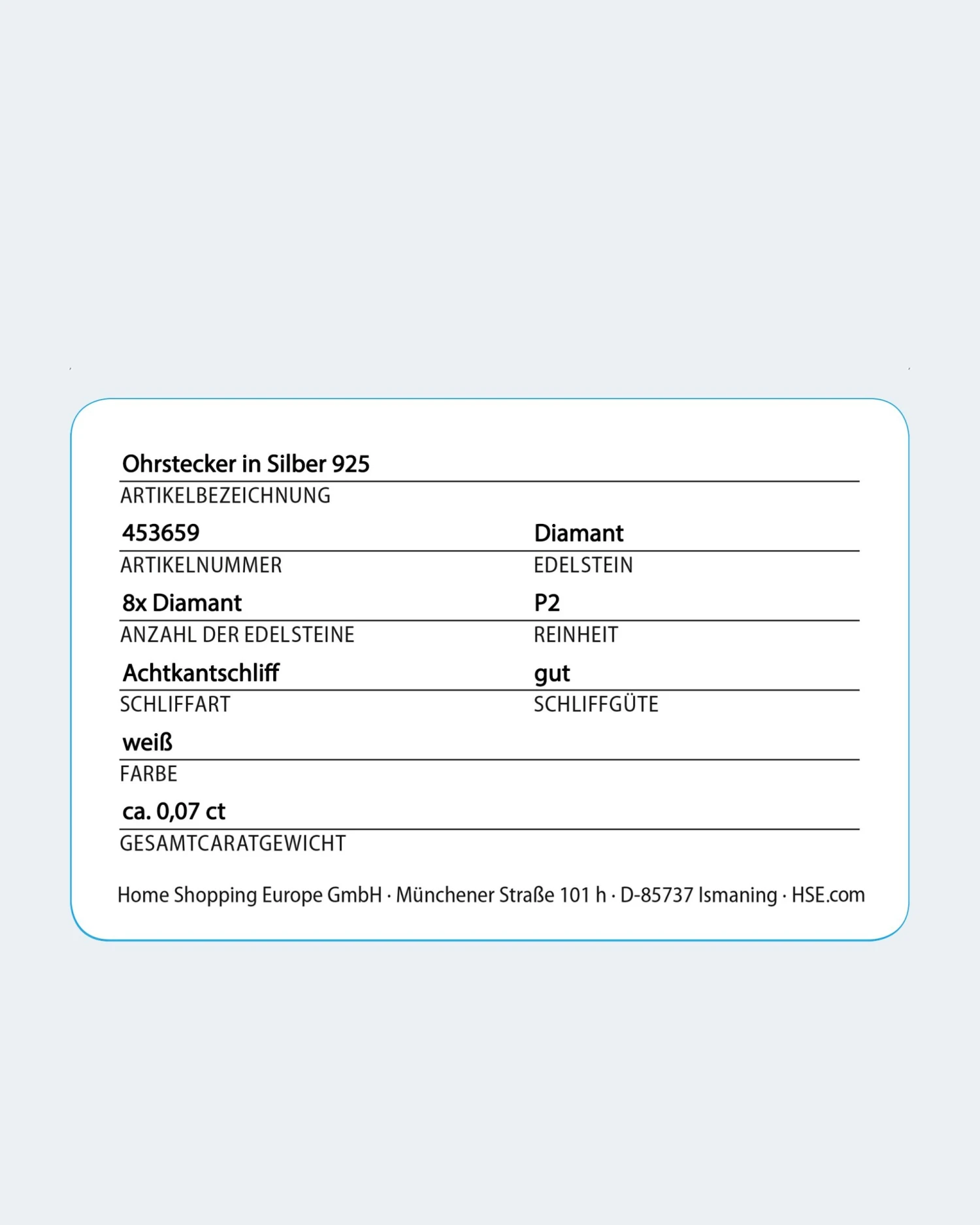 Diamant-Ohrstecker 0,07 Ct 5 Diamant-Ohrstecker 0,07 Ct – Bild 3