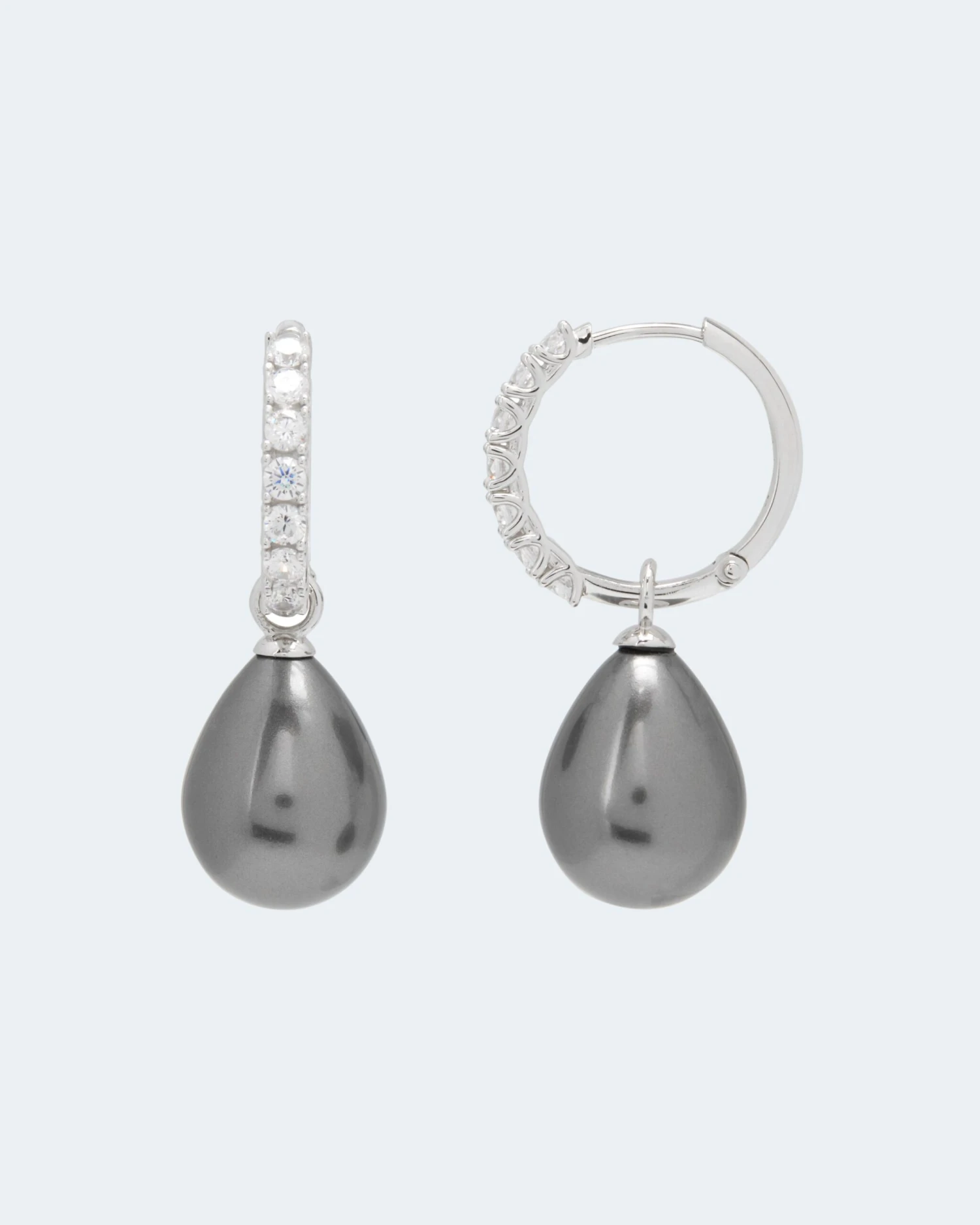 Creolen Mit MK-Perle & Zirkonia 8 Creolen Mit MK-Perle & Zirkonia – Bild 6