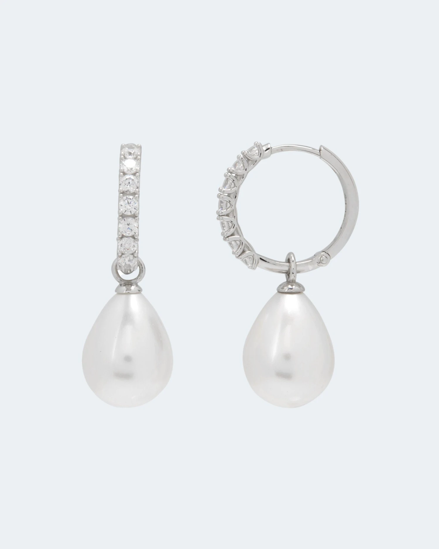 Creolen Mit MK-Perle & Zirkonia 7 Creolen Mit MK-Perle & Zirkonia – Bild 5