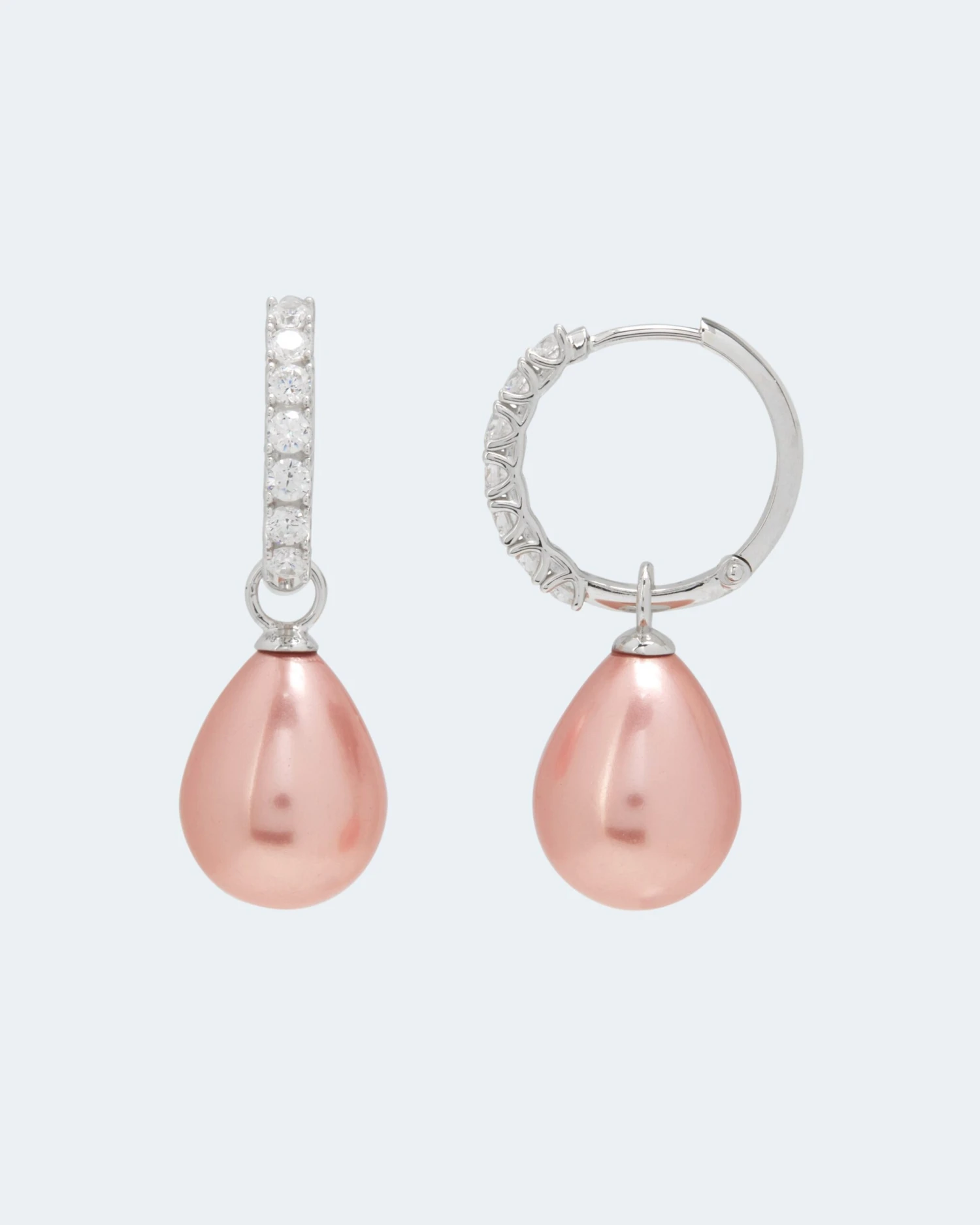 Creolen Mit MK-Perle & Zirkonia 9 Creolen Mit MK-Perle & Zirkonia – Bild 7