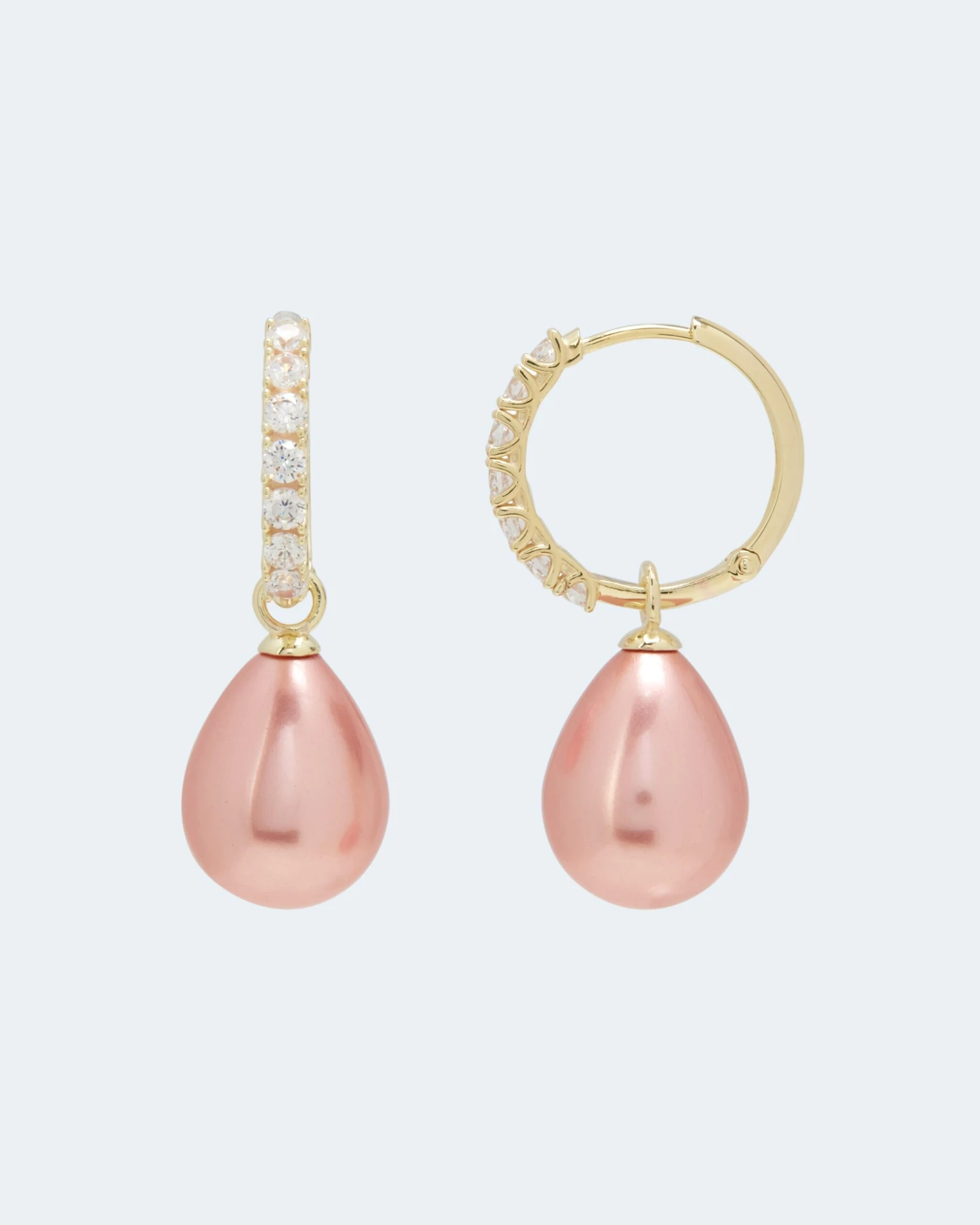 Creolen Mit MK-Perle & Zirkonia 6 Creolen Mit MK-Perle & Zirkonia – Bild 4