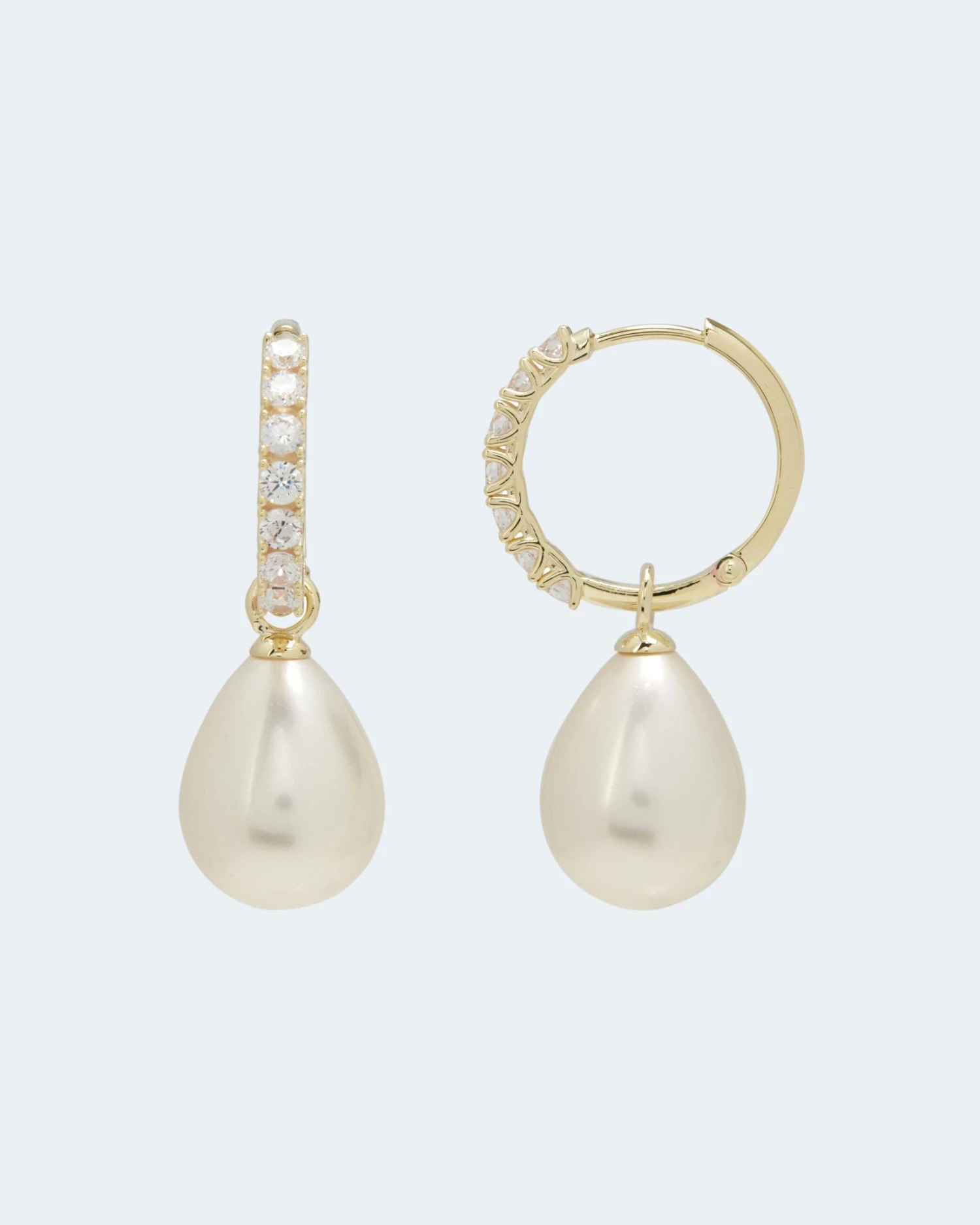 Creolen Mit MK-Perle & Zirkonia 3 Creolen Mit MK-Perle & Zirkonia