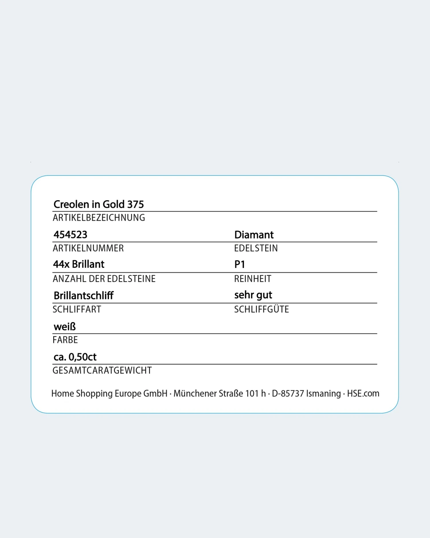 Brillantcreolen 0,50 Ct 5 Brillantcreolen 0,50 Ct – Bild 3