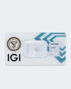 Brillant-Solitär Feines Weiß+-IF, Min. 0,50 Ct