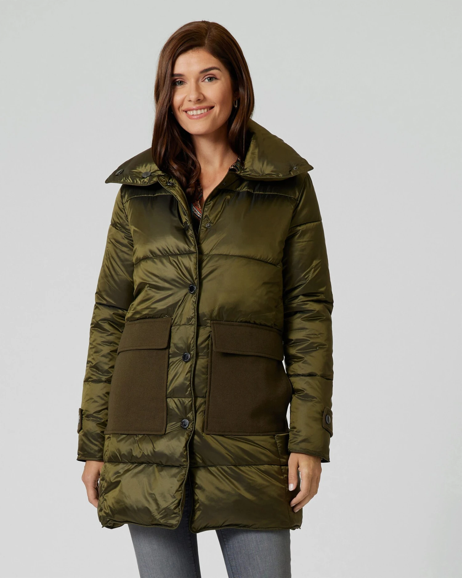 Steppmantel Im Material-Mix 4 Steppmantel Im Material-Mix – Bild 2