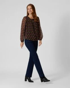 Chiffonbluse Mit Grafikdruck -Modegeschäft 59637338 110a2595 1232 11ed 9039 5a72d431453d pics2080