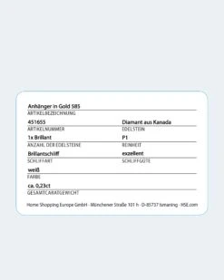 Brillant-Anhänger 0,23 Ct -Modegeschäft 59652275 c11f8ddd 251d 11ed 9039 5a72d431453d pics2080