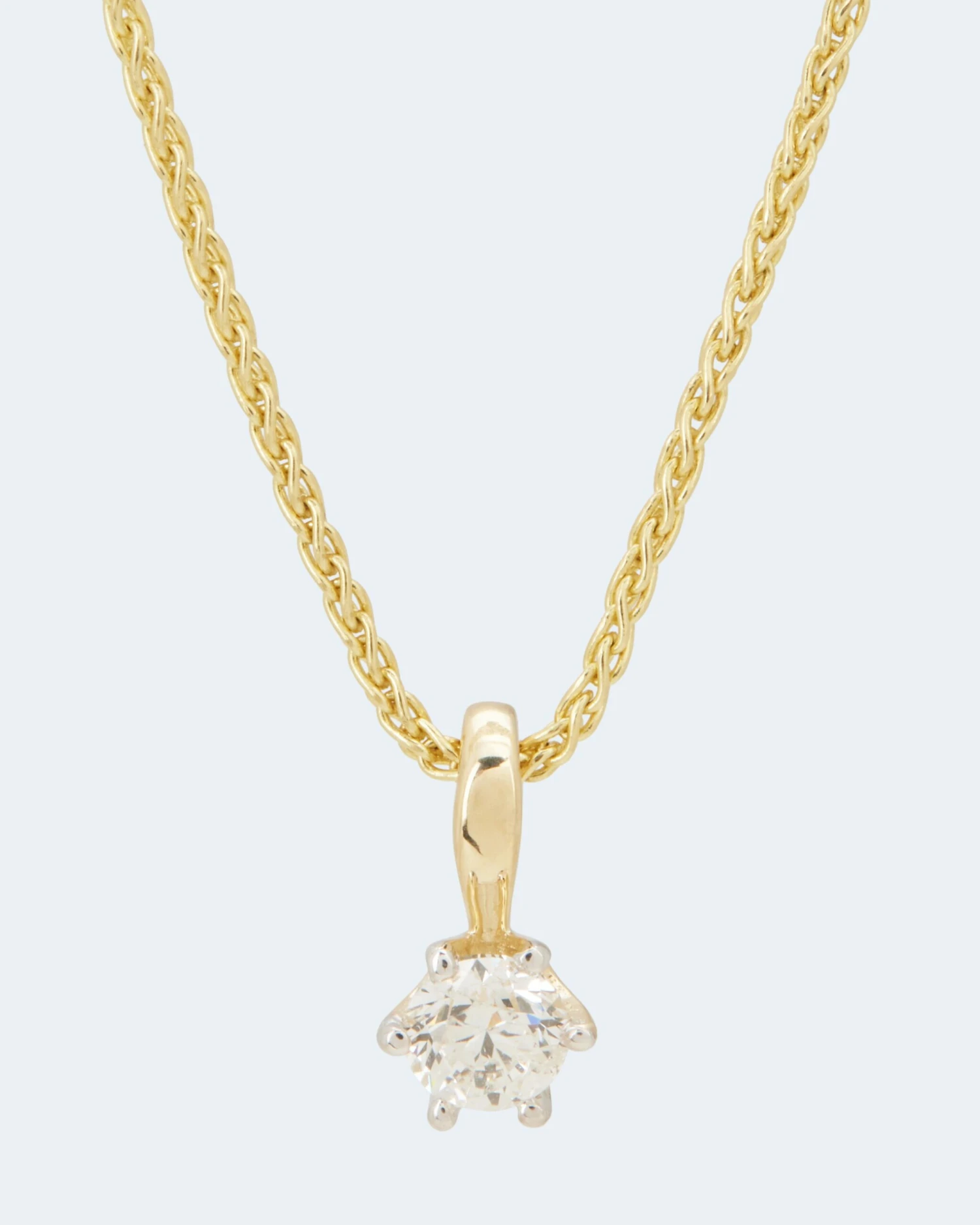 Brillant-Anhänger Ca. 0,5 Ct 7 Brillant-Anhänger Ca. 0,5 Ct – Bild 5