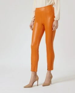 Schlupfhose Im Materialmix Mit Nieten