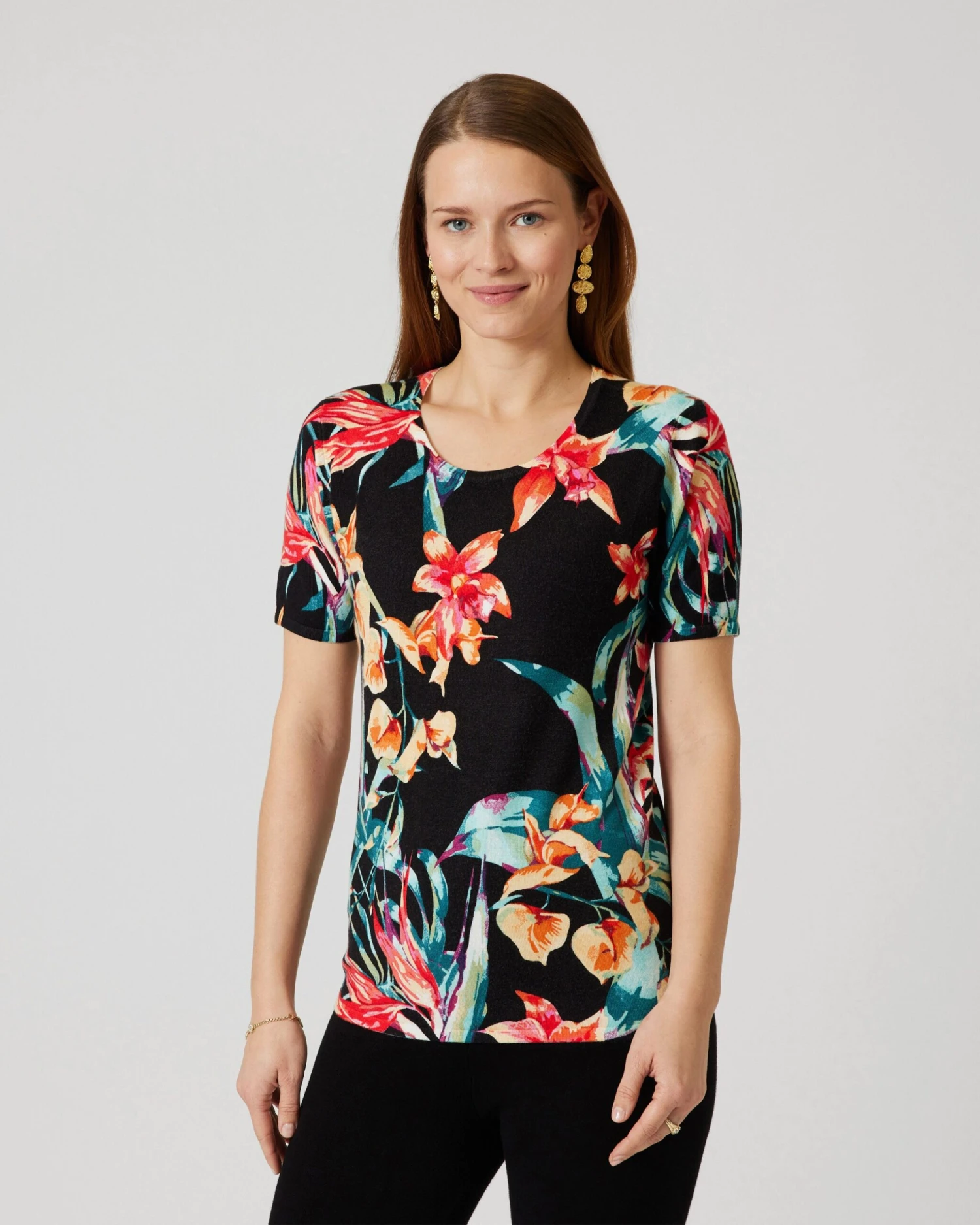 Classic Pullover "Tropic Flowers" 4 Classic Pullover "Tropic Flowers" – Bild 2