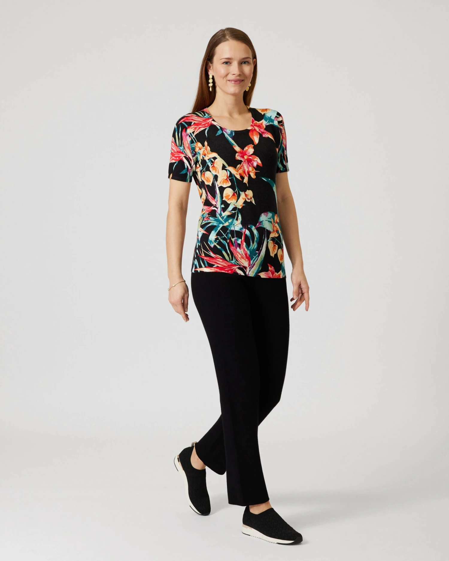 Classic Pullover "Tropic Flowers" 5 Classic Pullover "Tropic Flowers" – Bild 3