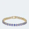 Armband Mit Tansanit AAAA & Diamanten