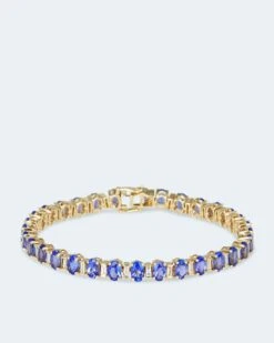 Armband Mit Tansanit AAAA & Diamanten