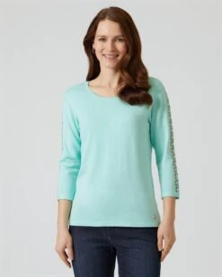 Pullover Mit Spitze