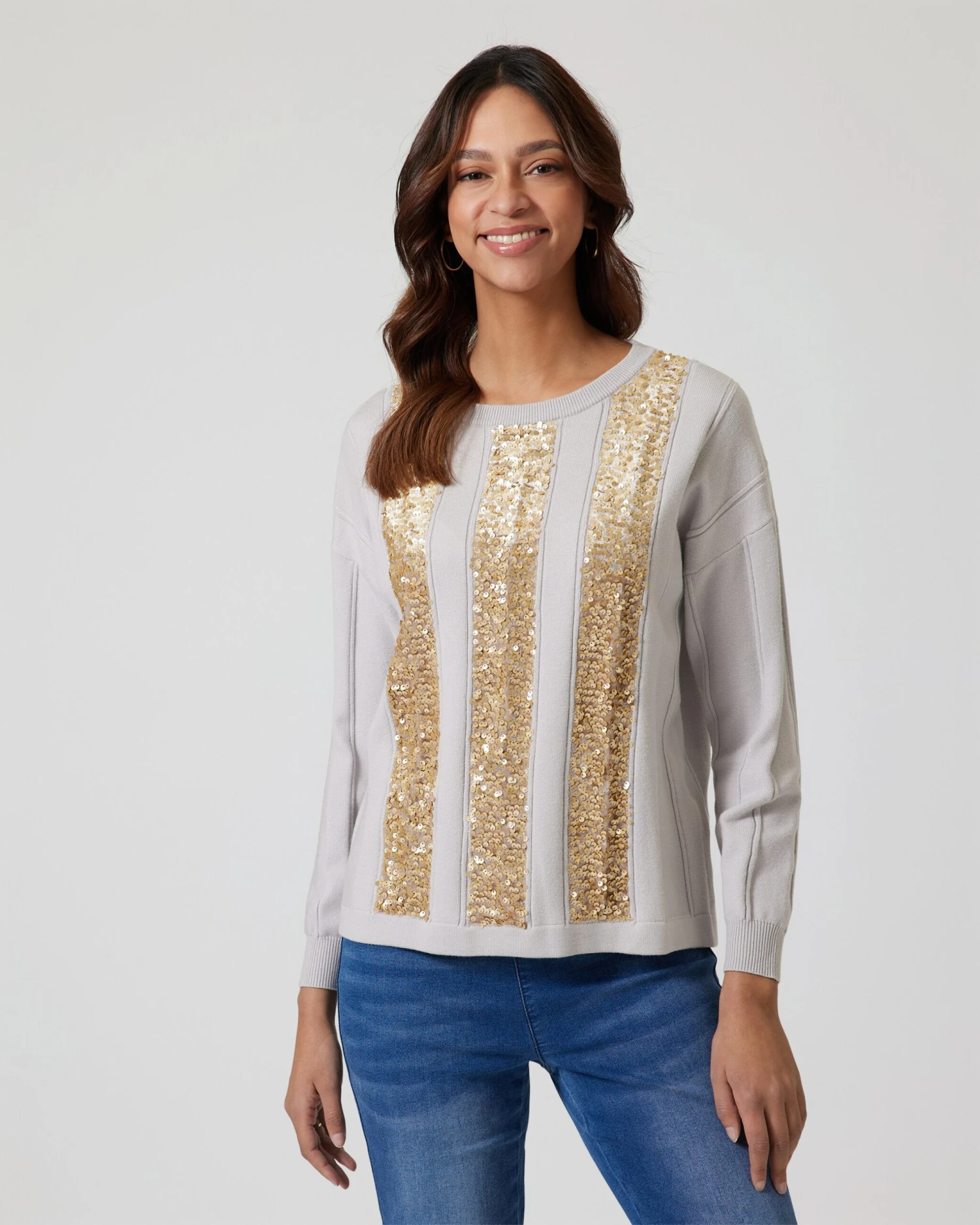 Pullover Mit Glitzer 4 Pullover Mit Glitzer – Bild 2