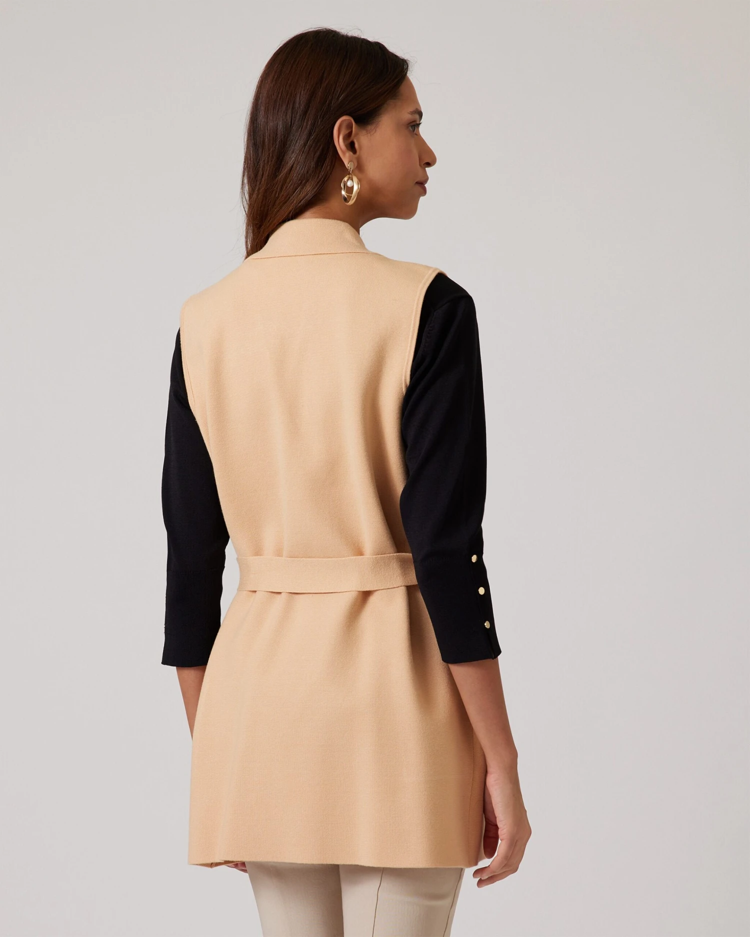 Weste Mit Bindegürtel 9 Weste Mit Bindegürtel – Bild 7