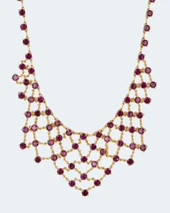 Collier Mit Rhodolith