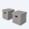 Sitz- Und Aufbewahrungshocker, 2tlg.