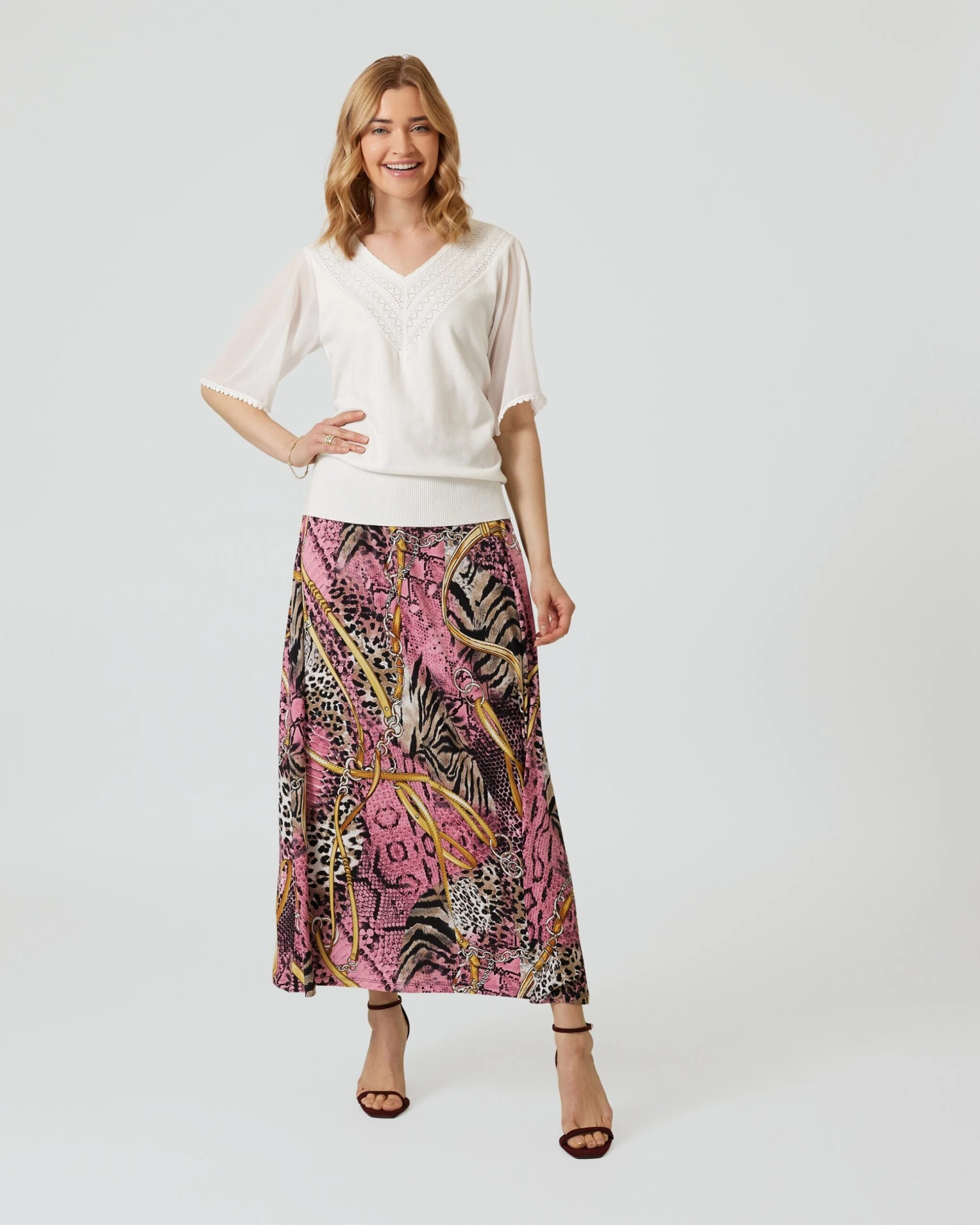 Pullover Mit Chiffonärmeln 5 Pullover Mit Chiffonärmeln – Bild 3