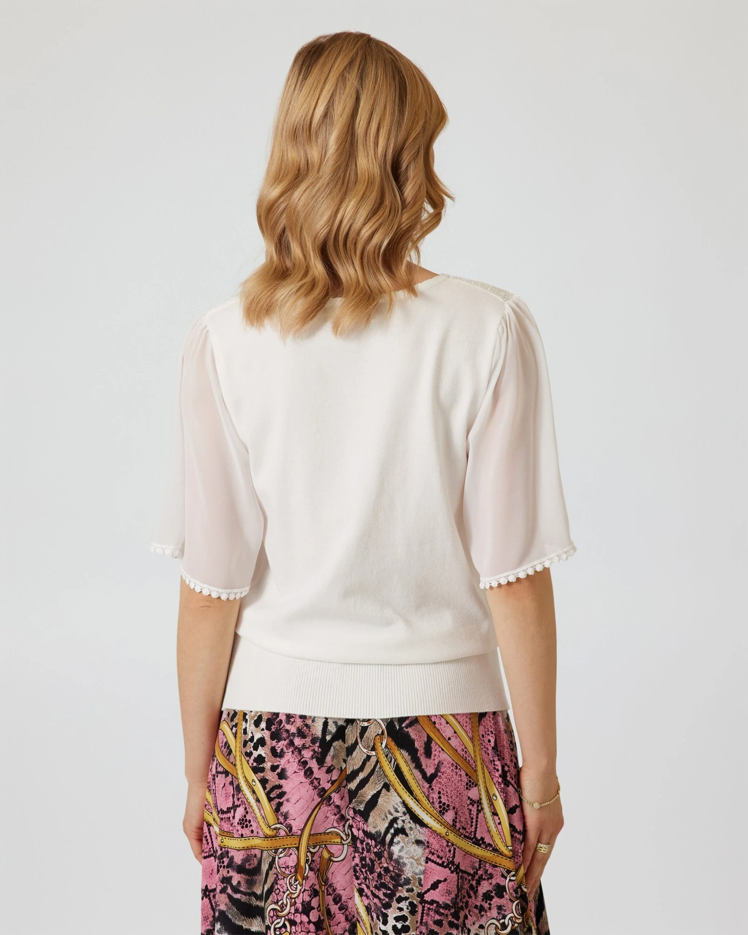 Pullover Mit Chiffonärmeln 6 Pullover Mit Chiffonärmeln – Bild 4