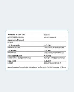 Armband Mit Aquamarin & Brillant -Modegeschäft 59751645 d33ae72d a628 11ed a353 5a72d431453d pics2080