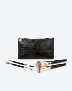 Pinsel-Set Simply Black Croco, 5tlg.