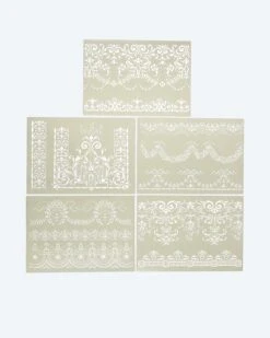 Mylar Schablonen 5 Stück