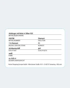 Diamantanhänger 0,05 Ct Mit Kette -Modegeschäft 59763628 be0d634c b739 11ed 9083 5a72d431453d pics2080