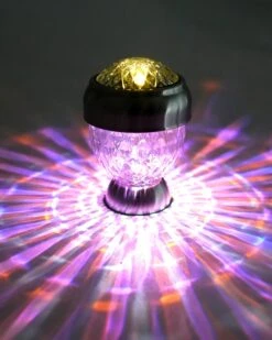 4 Kristall Midi Solarleuchten