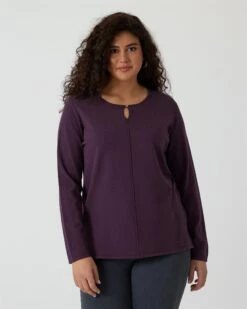 Feinstrick-Pullover Mit Key-Hole