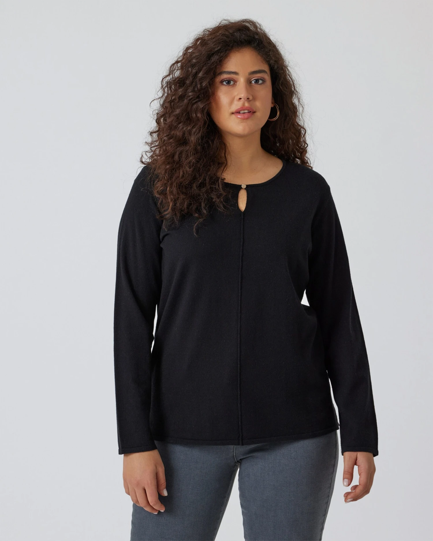 Feinstrick-Pullover Mit Key-Hole 4 Feinstrick-Pullover Mit Key-Hole – Bild 2