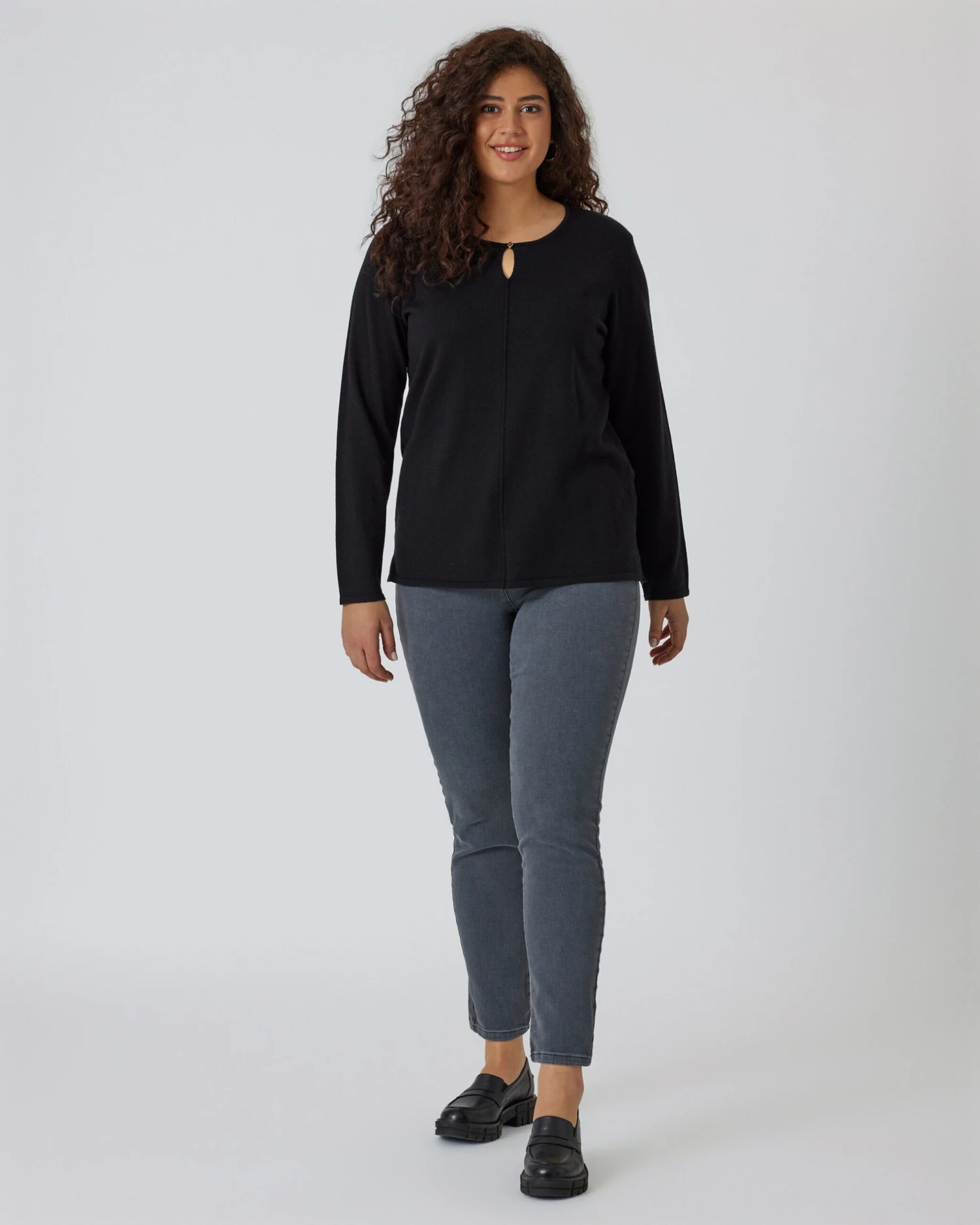 Feinstrick-Pullover Mit Key-Hole 5 Feinstrick-Pullover Mit Key-Hole – Bild 3