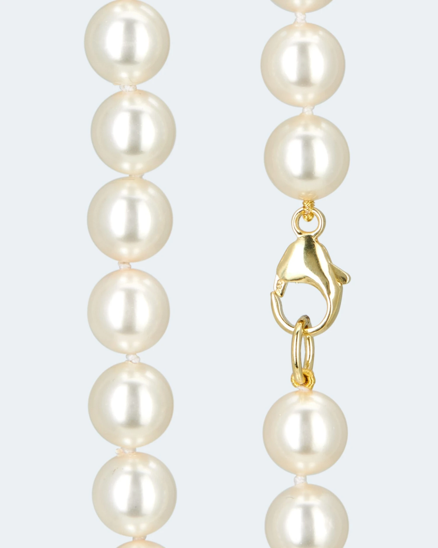 Collier MK-Perlen 10 Mm & Zirkonia 5 Collier MK-Perlen 10 Mm & Zirkonia – Bild 3