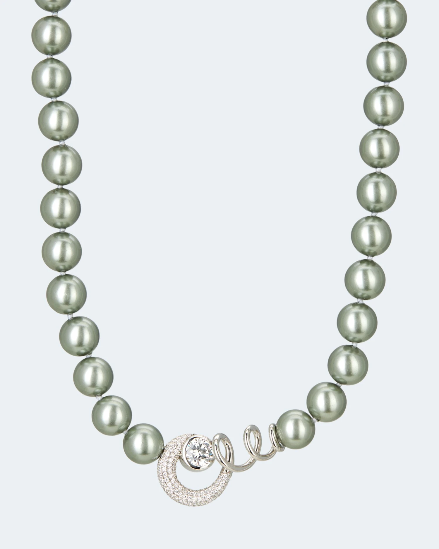 Collier MK-Perlen 10 Mm & Zirkonia 3 Collier MK-Perlen 10 Mm & Zirkonia