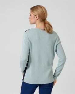 Pullover Mit Jacquard Blume & Strass -Modegeschäft 59802753 bafab65c e4cd 11ed 9083 5a72d431453d pics2080