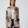 Cardigan Mit Leo- Und Blätterdruck