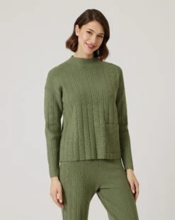 Pullover Mit Fronttasche