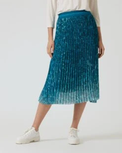 Plisseerock Mit Druck