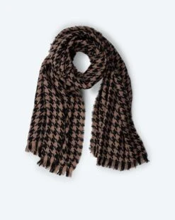 Schal Mit Hahnentritt-Design