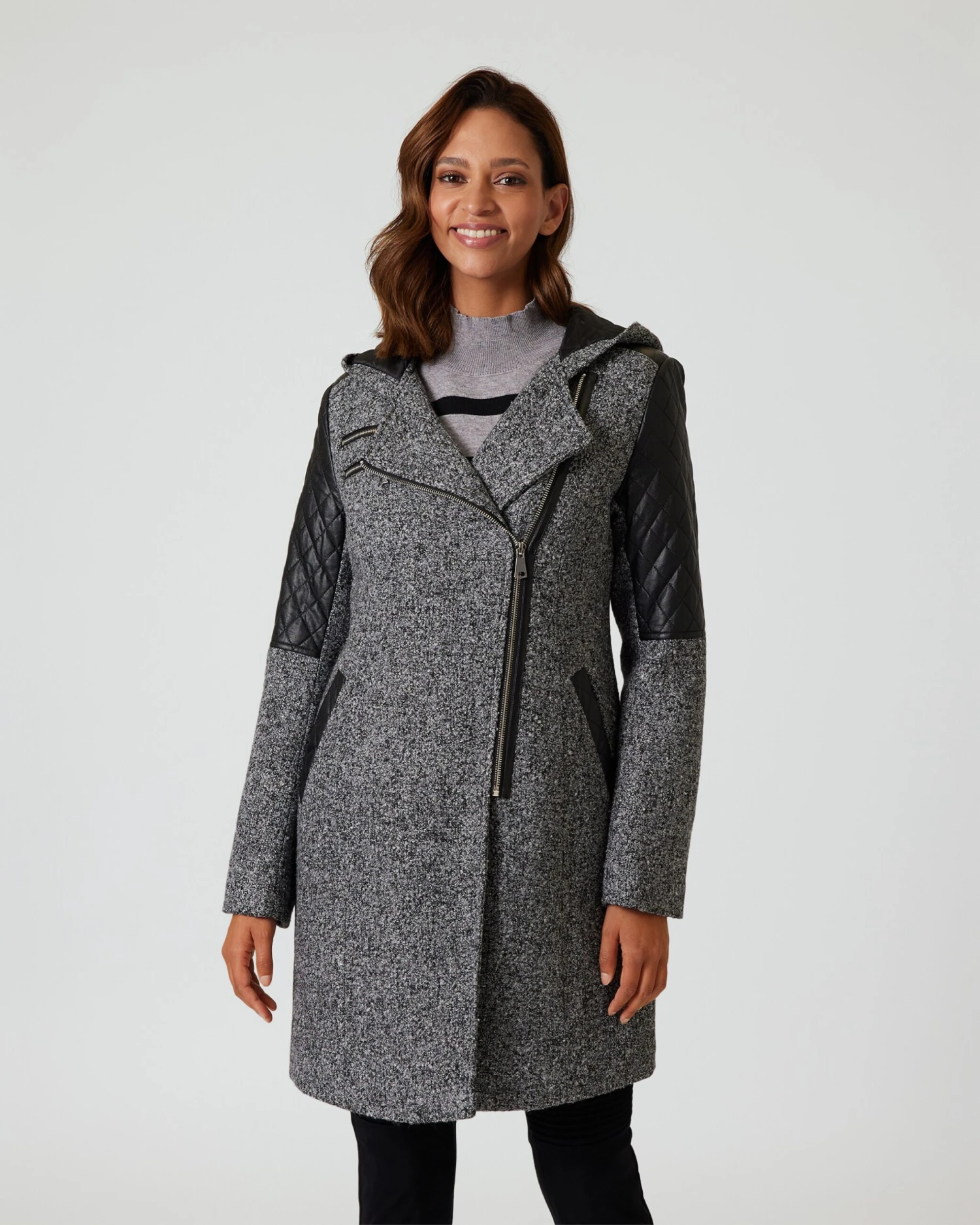 Kurzmantel Pfeffer & Salz 3 Kurzmantel Pfeffer & Salz