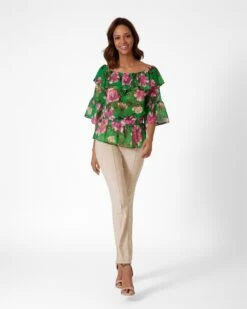 Chiffonbluse Mit Carmen-Ausschnitt -Modegeschäft 59817392 84292ad9 fad7 11ed 9169 5a72d431453d pics2080